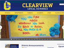 Tablet Screenshot of clearviewschools.org